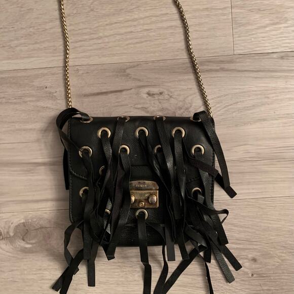 Furla Leather Black Crossbody - Picture 1 of 6